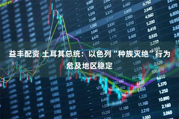 益丰配资 土耳其总统：以色列“种族灭绝”行为危及地区稳定